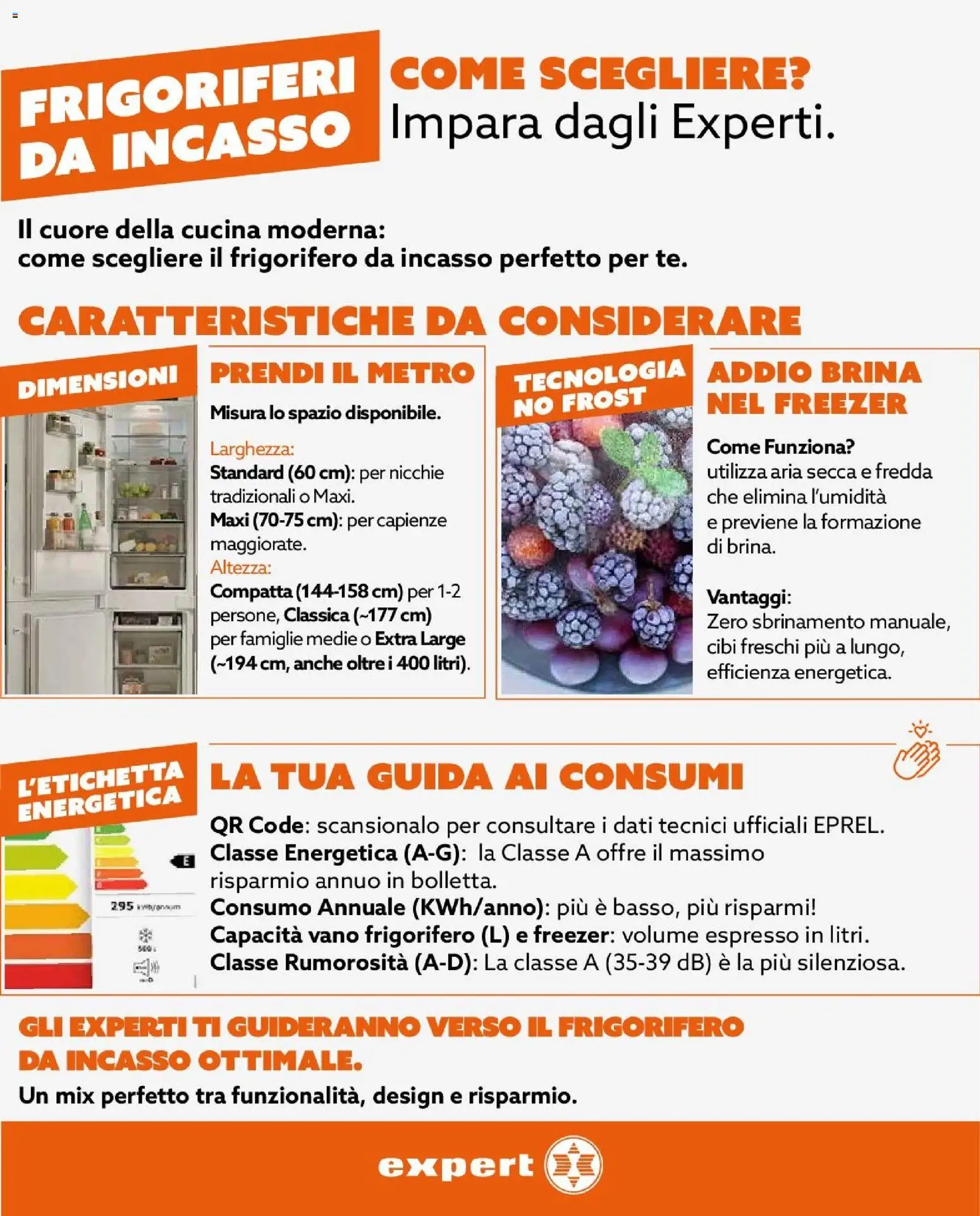 Anteprima dell'opuscolo Expert volantino Cucina perfetta dal negozio Expert valido da 22/10/2026 - Frigorifero, Frigorifero da incasso, Freezer