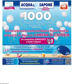 Anteprima dell'opuscolo Acqua e Sapone volantino Catania dal negozio Acqua e Sapone valido da 13/07/2026