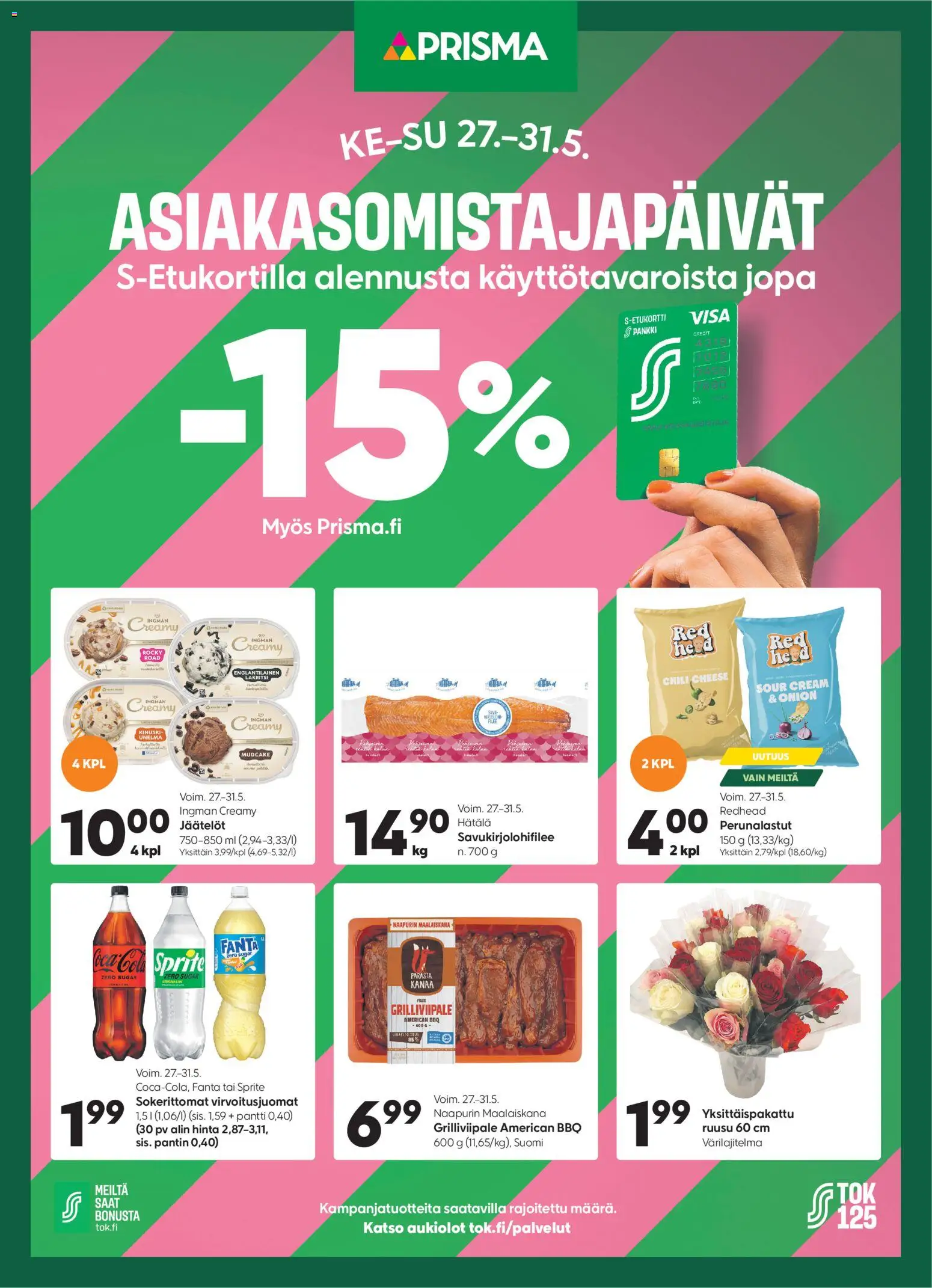 Kaupan Prisma Prisma tarjoukset - Asiakasomistajapäivät esikatselu, voimassa 27/05/2026