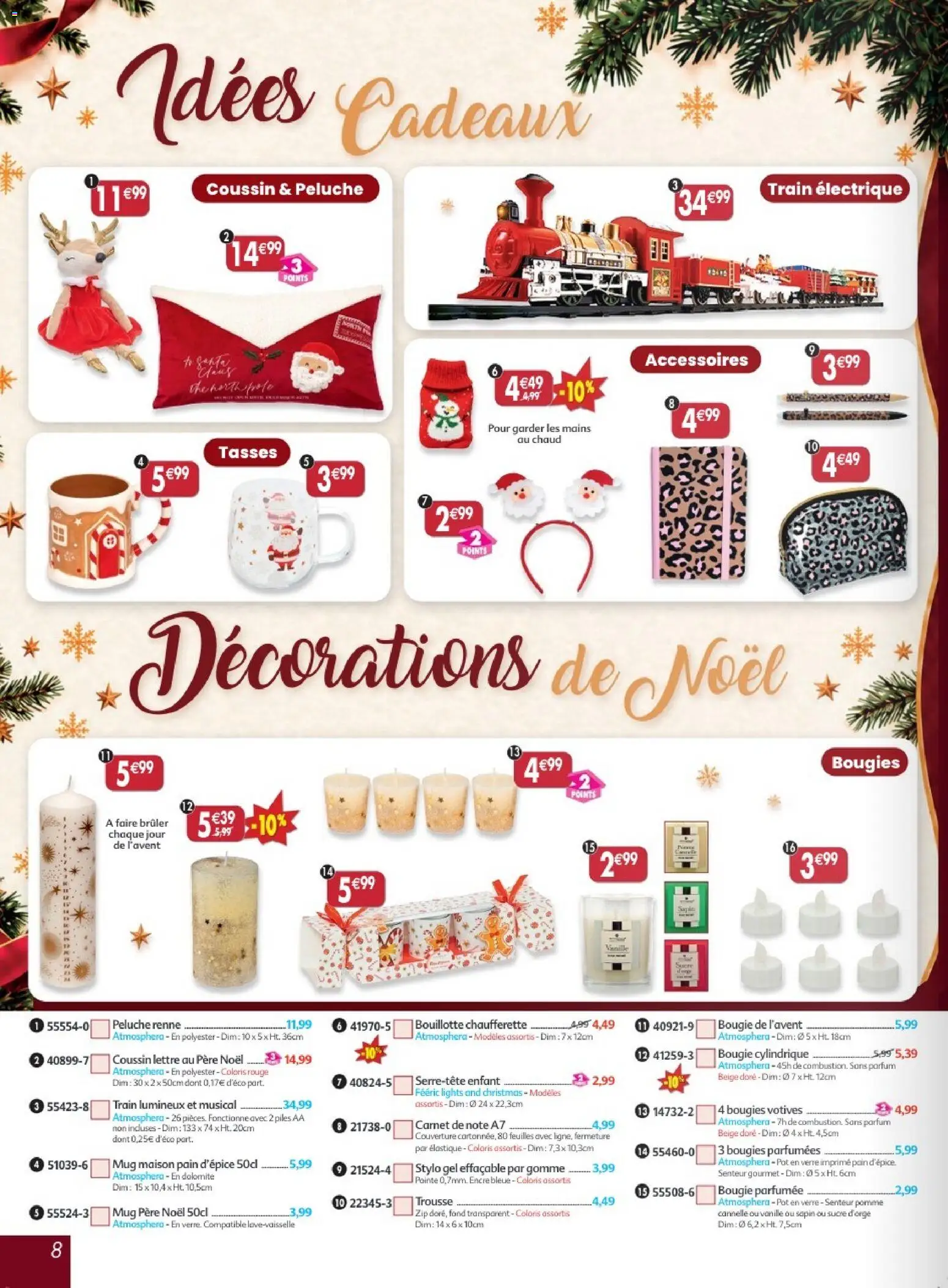 Prévisualisation de Maximo catalogue epicerie du magasin Maximo formulaire valide 26/10/2026 - Parfum, Pomme, Bougies, Pain, Peluche, Stylo, Chaufferette, Bougie parfumee