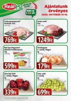 Reál - Reál Bevásárló hétvége - Kisalföld megtekintése, amely érvényes 2026.10.14.-től