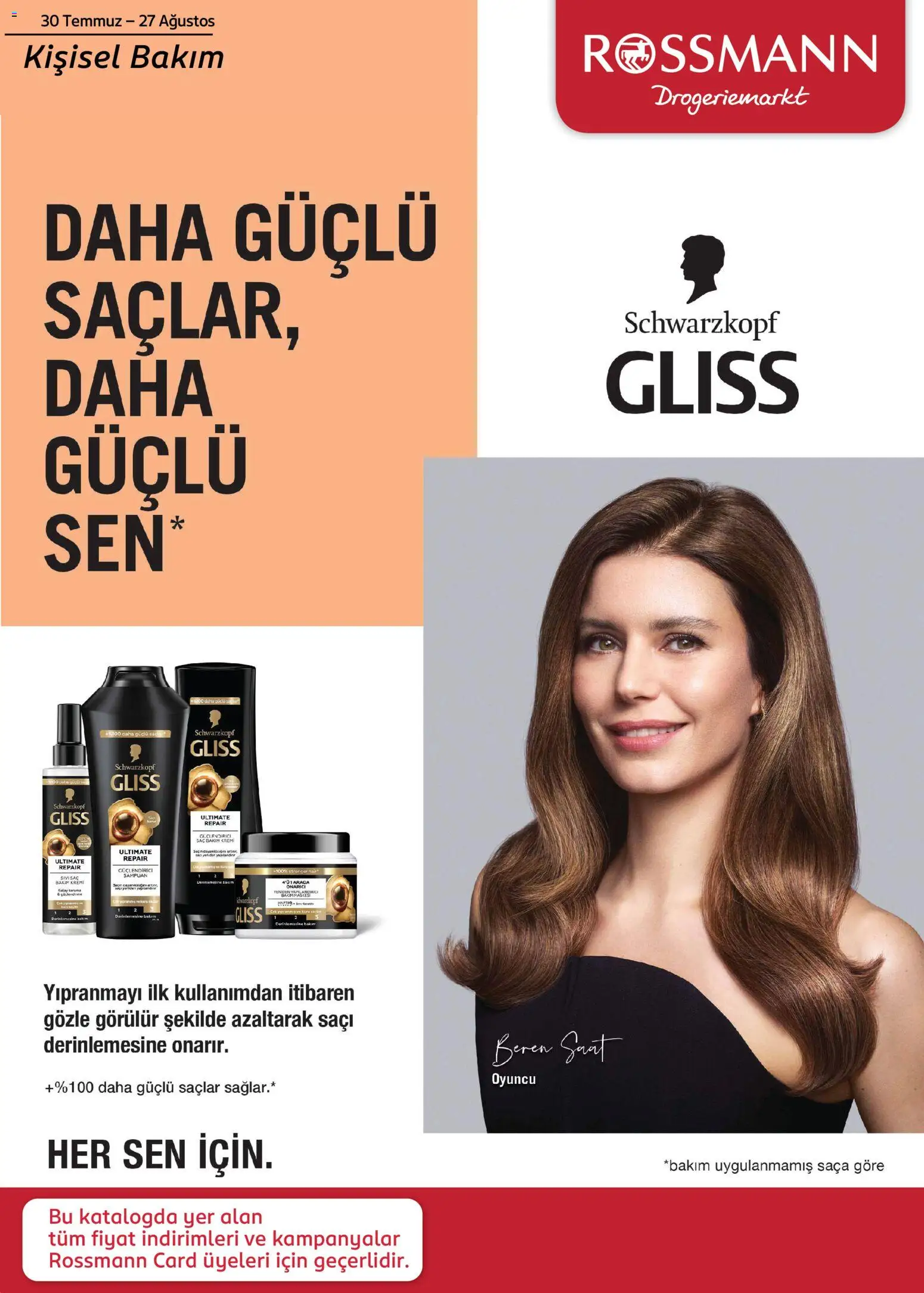 Rossmann Rossmann - Ağustos Kişisel Bakım Kataloğu 30.07.2026 - Broşürünün önizlemesi - Saat, Şampuan, Oyuncu