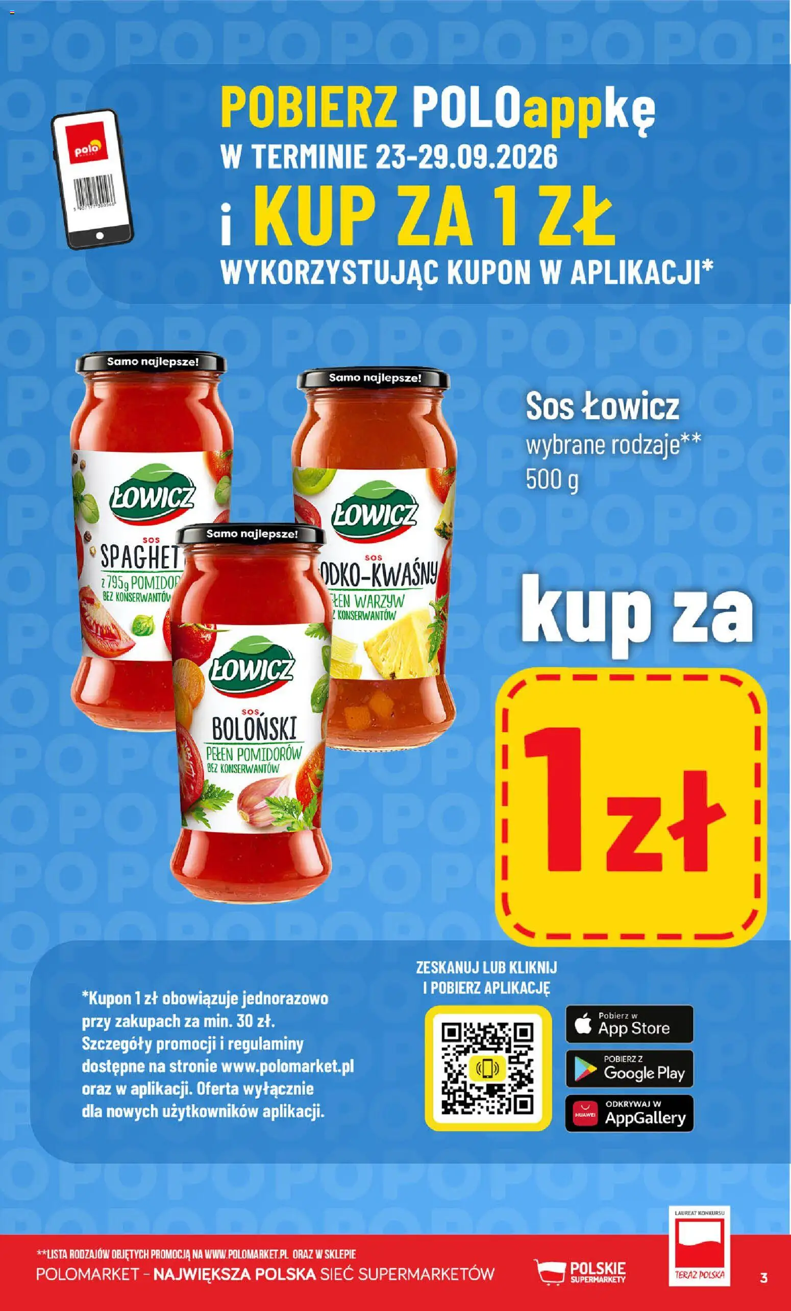 Pogląd gazetki "POLOmarket gazetka - Kupuj taniej" ze sklepu POLOmarket ważnej od 23.09.2026