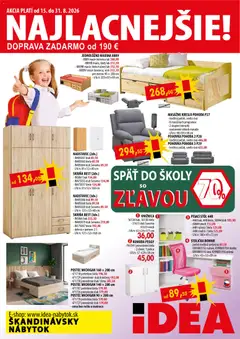 Náhľad IDEA nábytok letáku platného od 15.08.2026