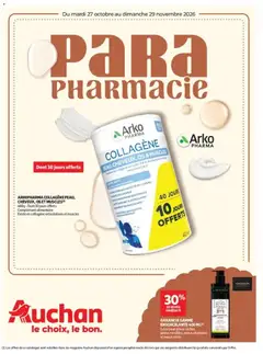 Prévisualisation de Auchan Parapharmacie, beauté du magasin Auchan formulaire valide 27/10/2026