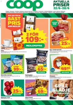 Förhandsgranska reklamblad Coop erbjudanden från butik Coop gäller från 22/06/2026