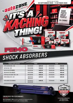 Preview of AutoZone flyer valid from 25/09/2026