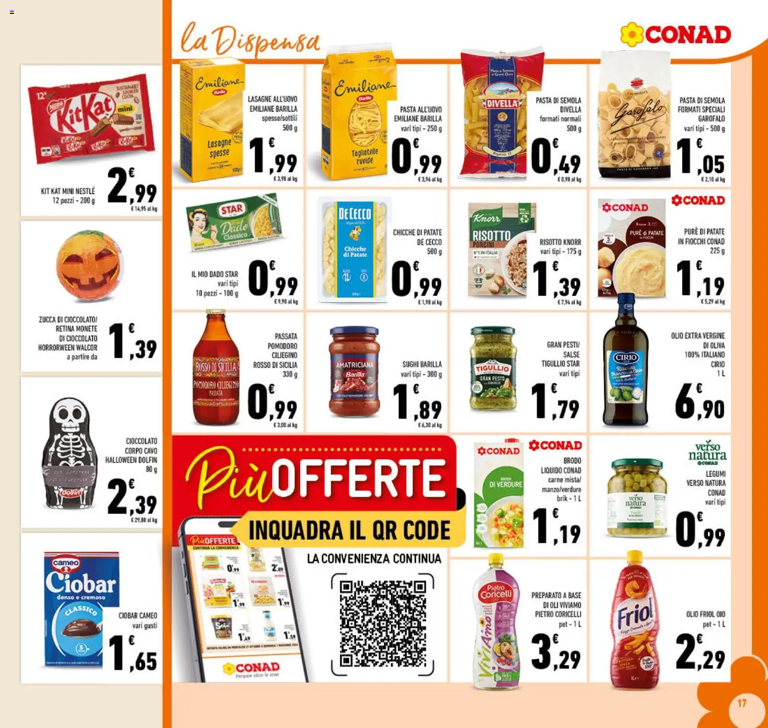 Anteprima dell'opuscolo Conad volantino Campania dal negozio Conad valido da 21/10/2026 - Pomodoro, Barilla, Pesto, Legumi, Verdure, Fiocchi, Divella, Salse