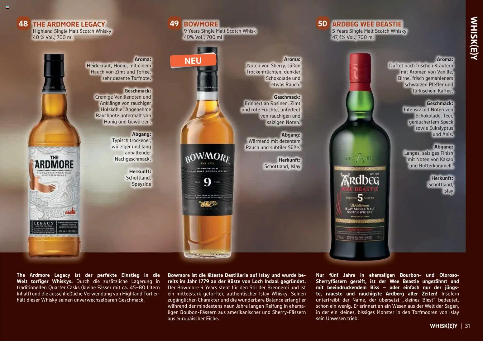 Vorschau von dem Prospekt des Geschäftes HERKULES, gültig ab dem 29.10.2026 - Schokolade, Monster, Whisky, Whiskey, Pfeffer, Bourbon, Torf, Finish