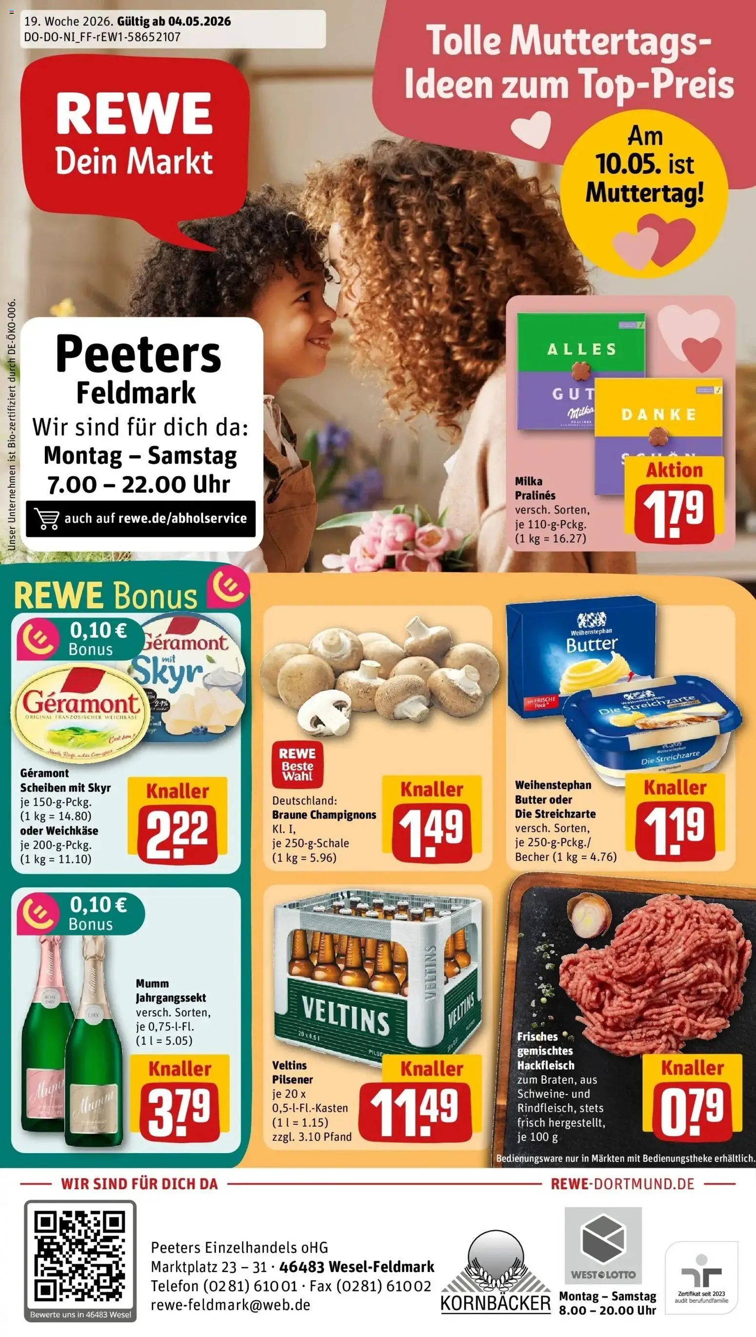Vorschau von dem Prospekt des Geschäftes Rewe, gültig ab dem 04.05.2026