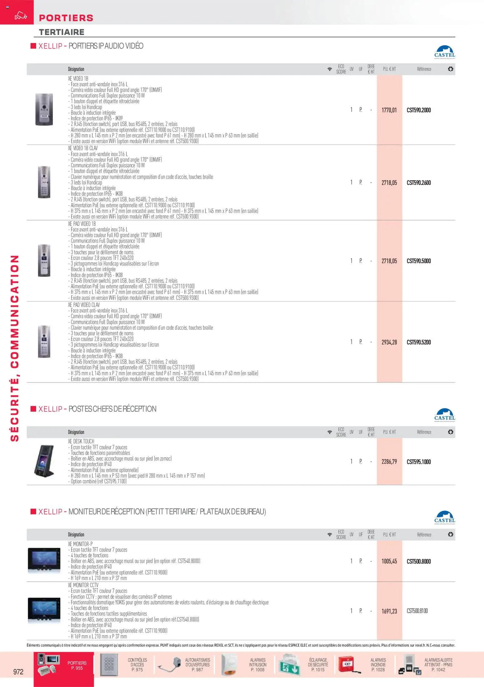 Prévisualisation de Brochure sécurité, communication du magasin Rexel formulaire valide 18/11/2025 - Vidéo, Alimentation, Clavier, Étiquette, Éclairage, Audio, Antenne, Caméra vidéo