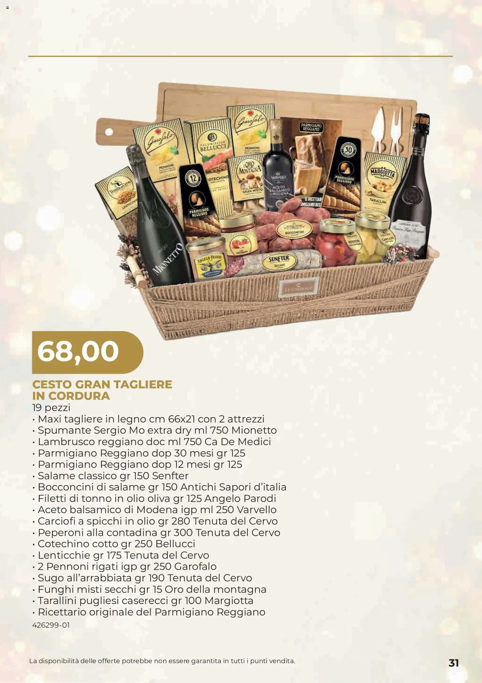 Anteprima dell'opuscolo Sogegross volantino Strenne dal negozio Sogegross valido da 27/10/2026 - Lenticchie, Olio, Cotechino, Tagliere, Parmigiano, Garofalo, Aceto, Mionetto