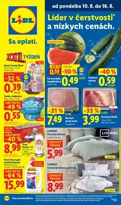 Náhľad Lidl letáku platného od 10.08.2026