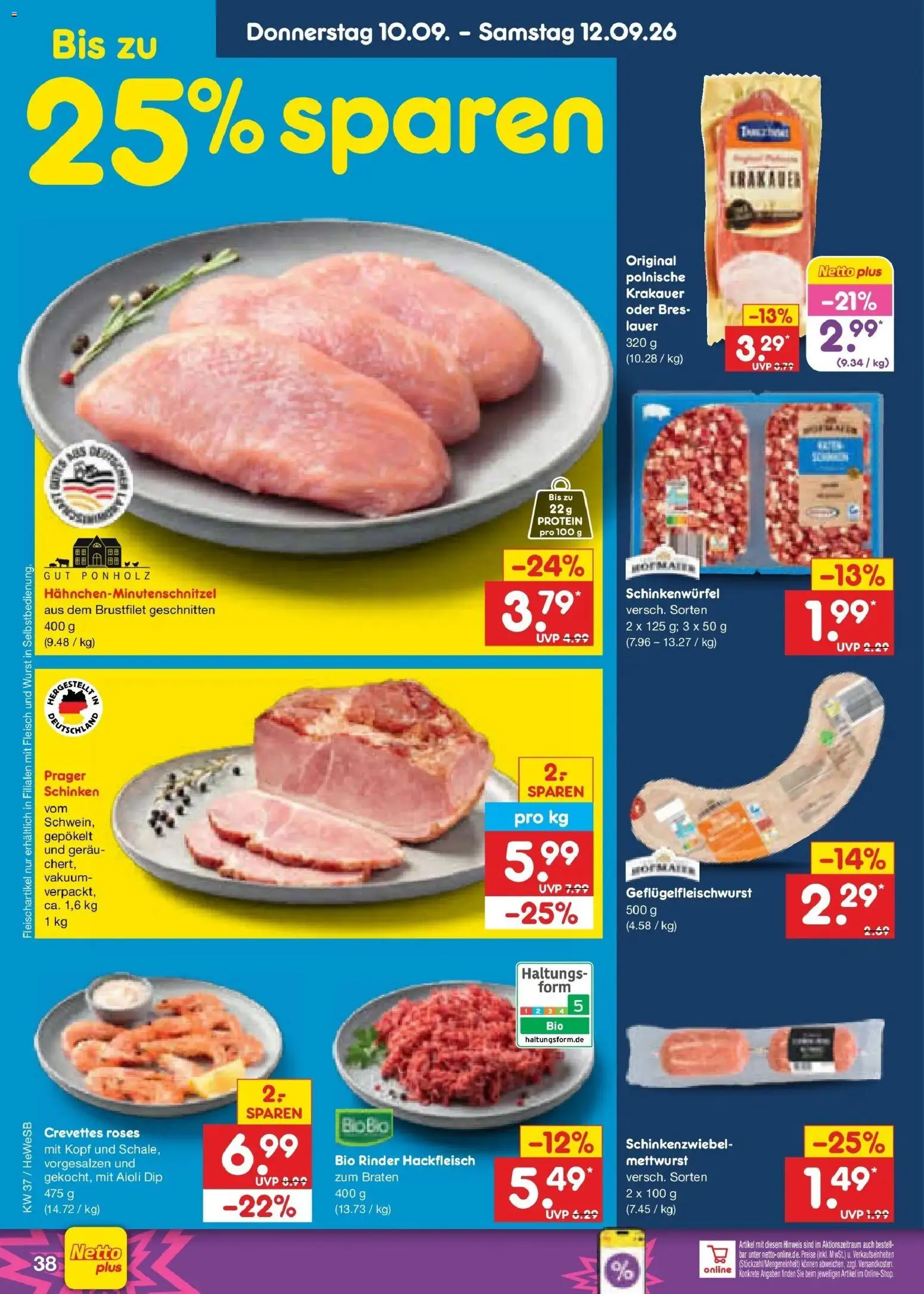 Vorschau von dem Prospekt des Geschäftes Netto Marken-Discount, gültig ab dem 07.09.2026 - Wurst, Fleisch, Hackfleisch, Schinken
