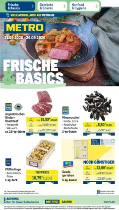 Vorschau von dem Prospekt des Geschäftes Metro, gültig ab dem 21.09.2026
