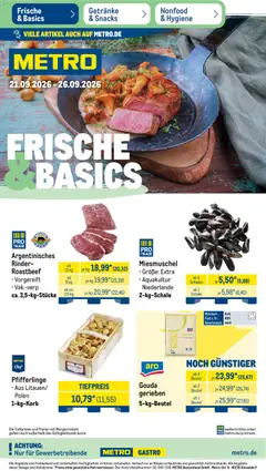 Vorschau von dem Prospekt des Geschäftes Metro, gültig ab dem 21.09.2026