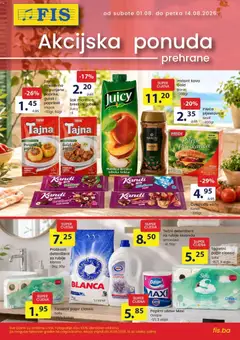 Pregled letka FIS Akcijska ponuda trgovine FIS vrijedi od 01.08.2026