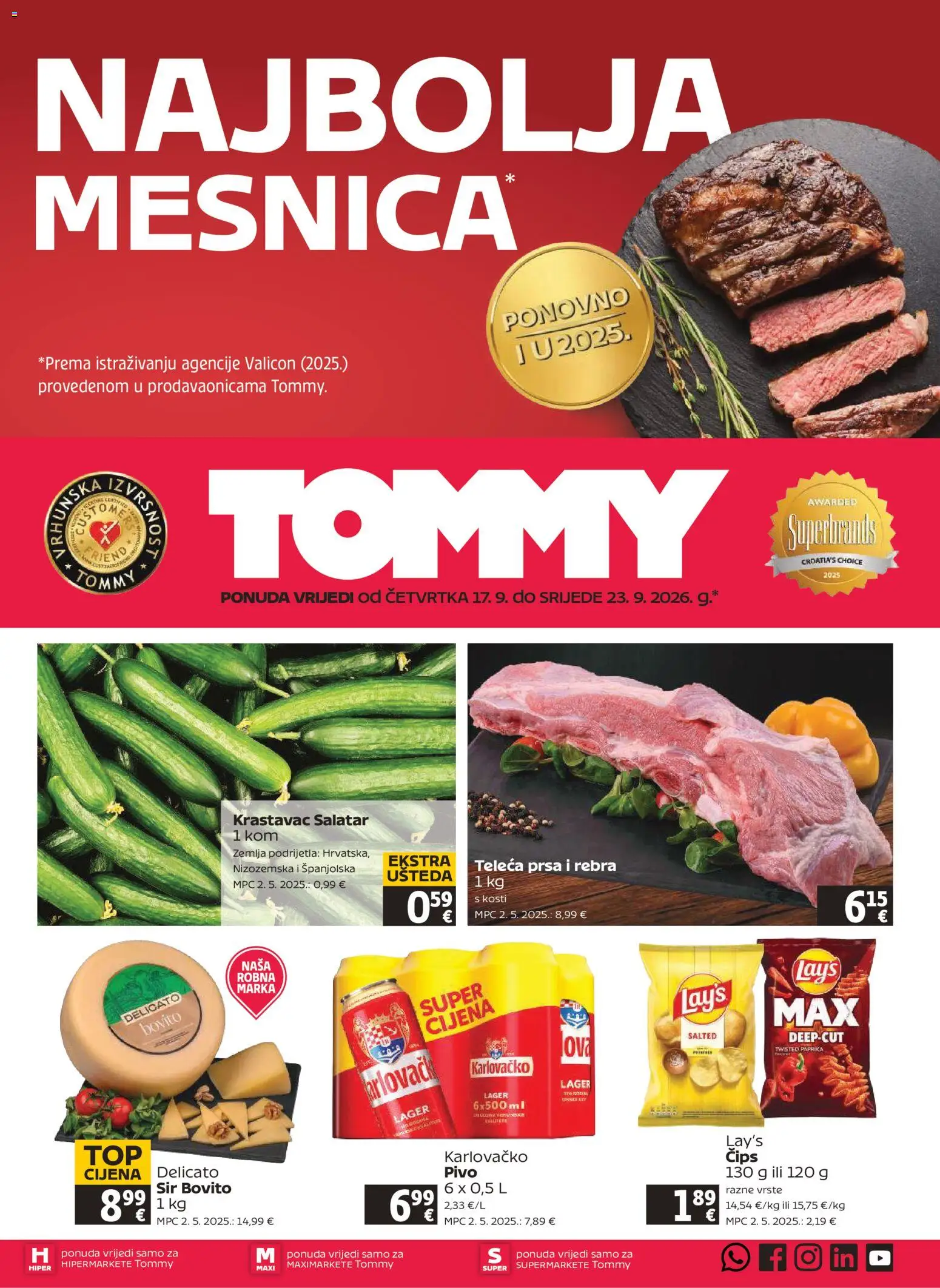 Pregled letka Tommy Katalog trgovine Tommy vrijedi od 17.09.2026