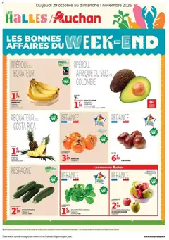 Prévisualisation de Auchan les bons plans du week-end dans votre hyper du magasin Auchan formulaire valide 29/10/2026