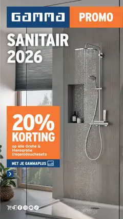 Voorbeeld van GAMMA sanitairspecial van winkel GAMMA geldig vanaf 07/10/2026