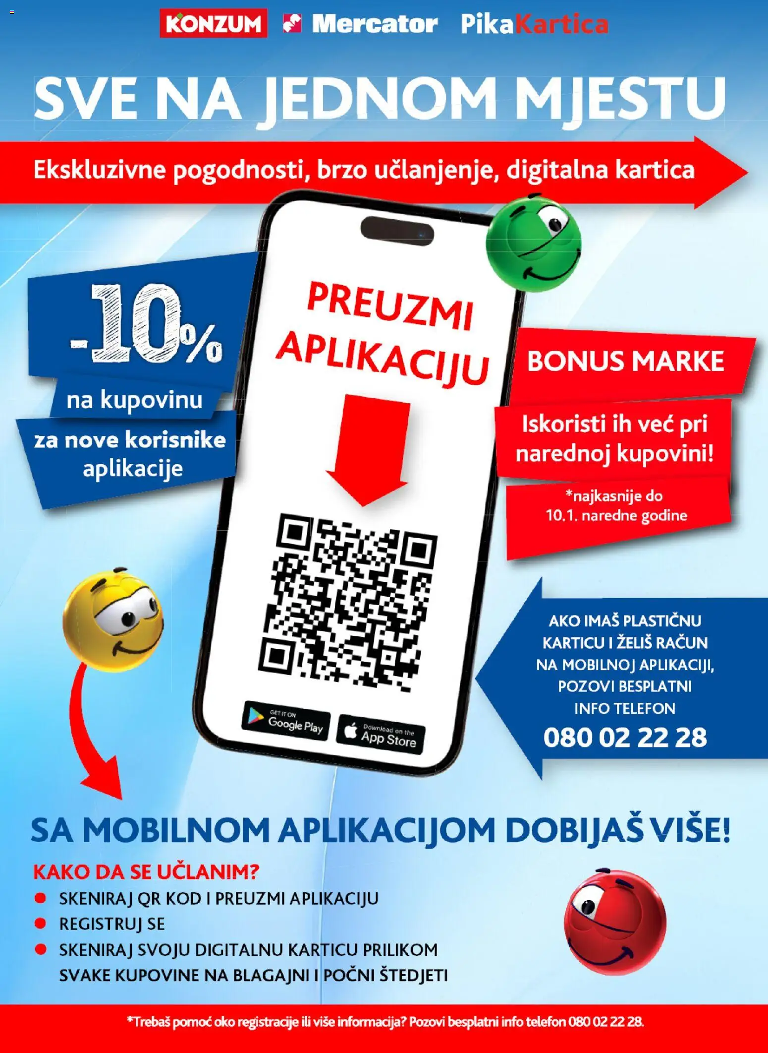 Pregled letka Mercator Pika trgovine Mercator vrijedi od 20.10.2026