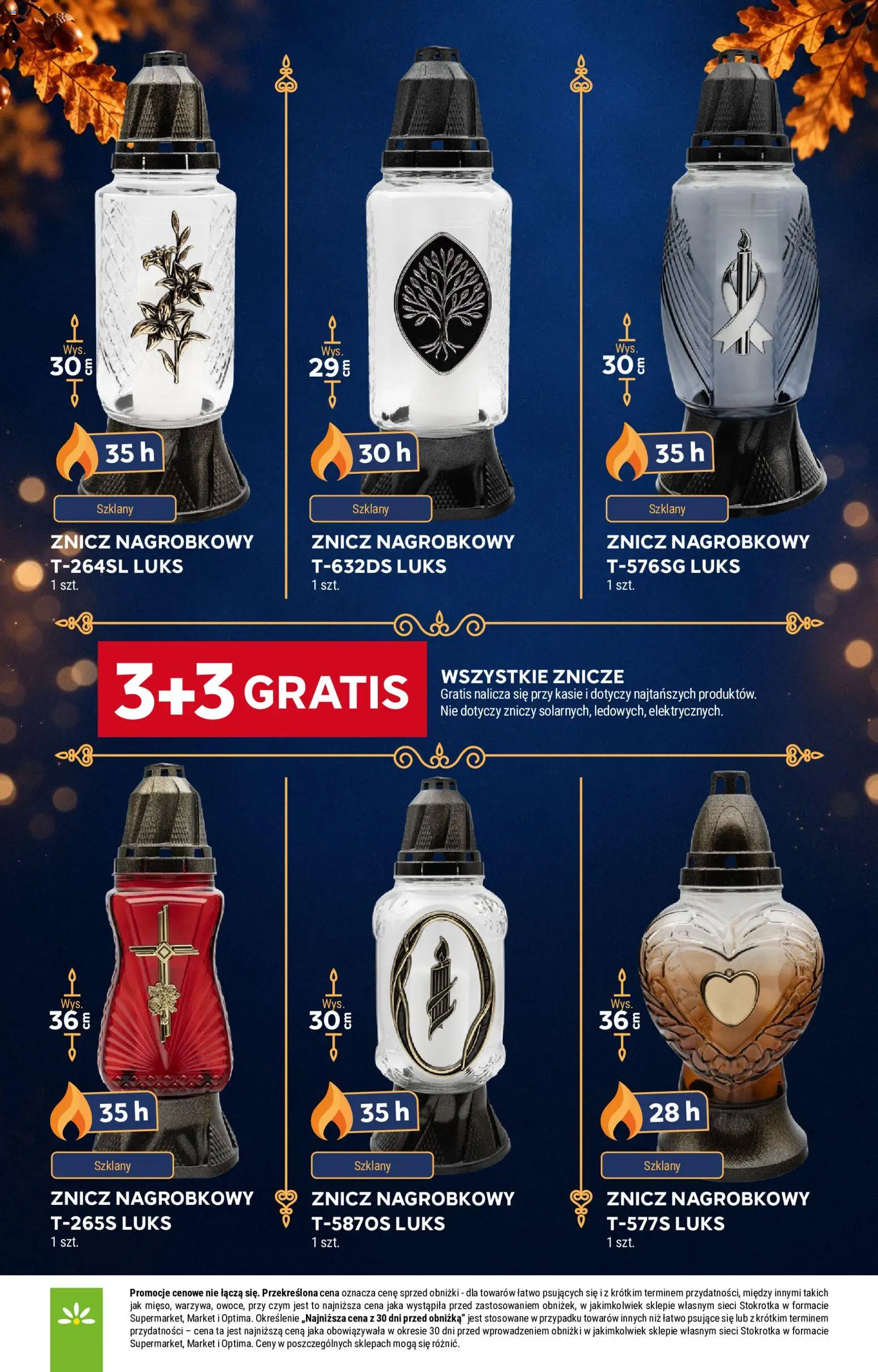 Pogląd gazetki "Stokrotka gazetka - Katalog Znicze" ze sklepu Stokrotka ważnej od 29.10.2026 - Stokrotka, Znicze