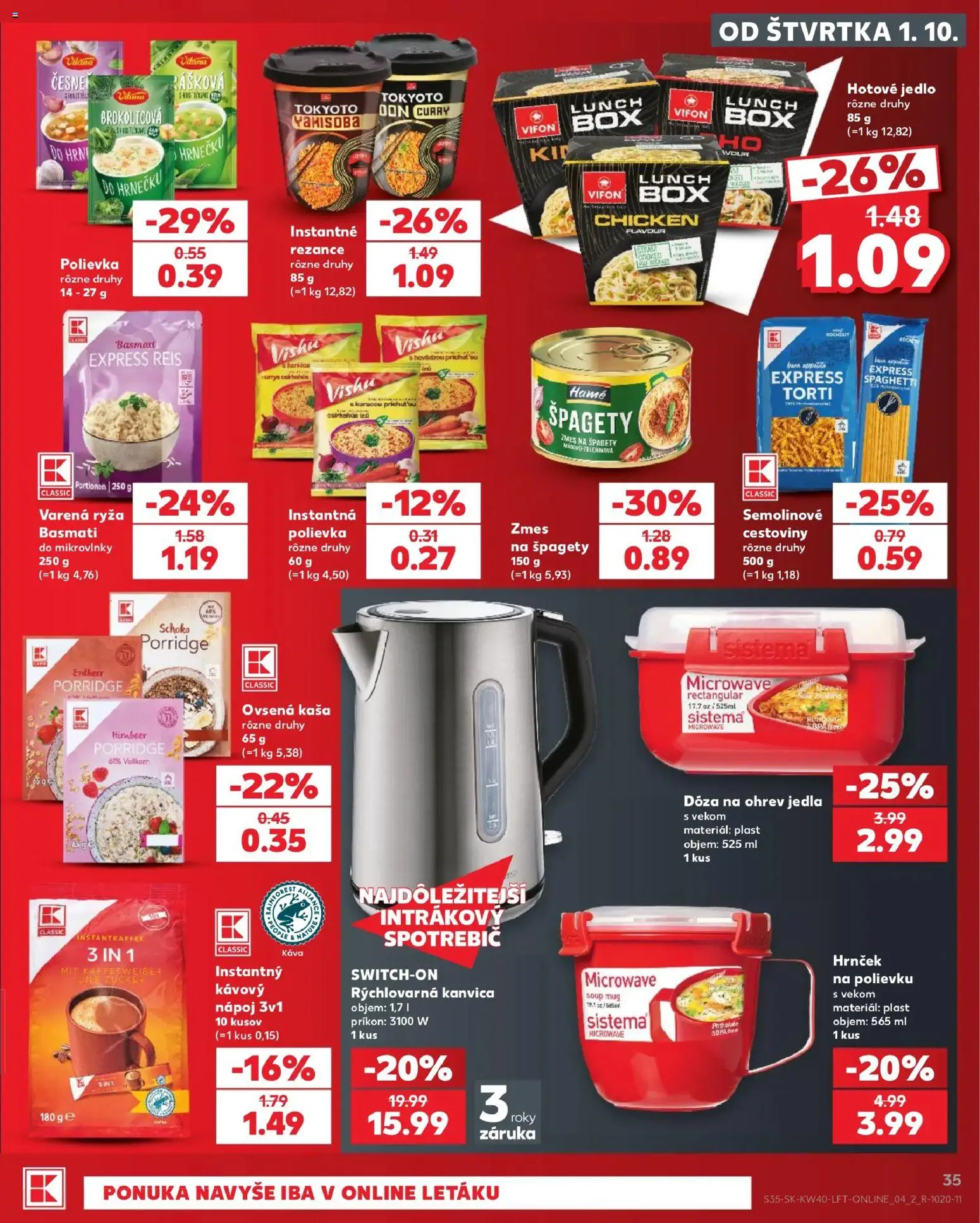 Náhľad Kaufland letáku platného od 01.10.2026
