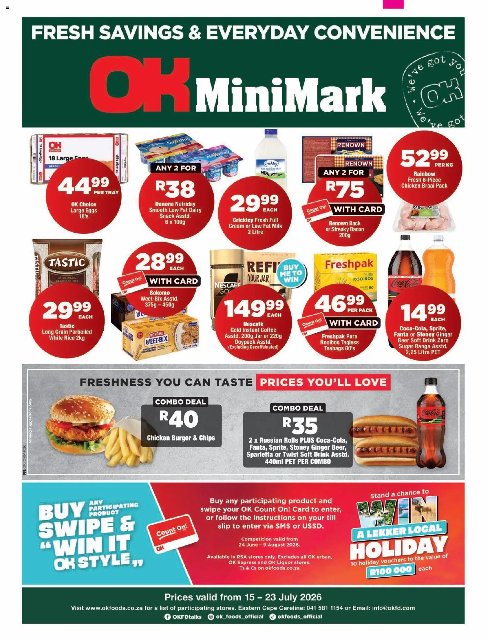 Preview of OK Foods flyer valid from 15/07/2026