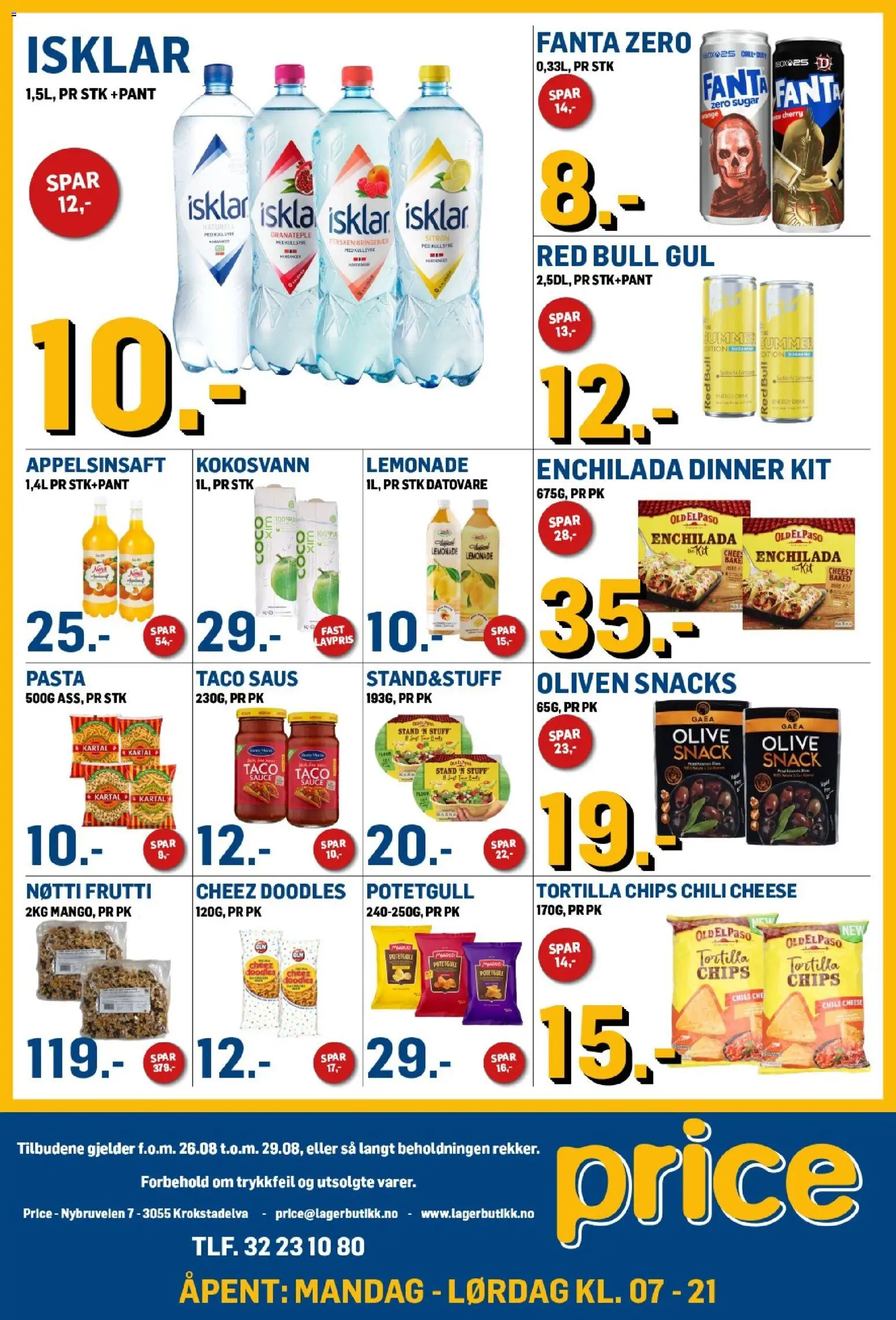 Forhåndsvis Price Lagerbutikk kundeavis fra butikk Price Lagerbutikk gyldig fra 26/08/2026