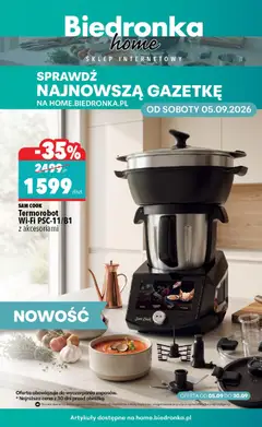 Pogląd gazetki "Biedronka gazetka - Home" ze sklepu Biedronka ważnej od 05.09.2026