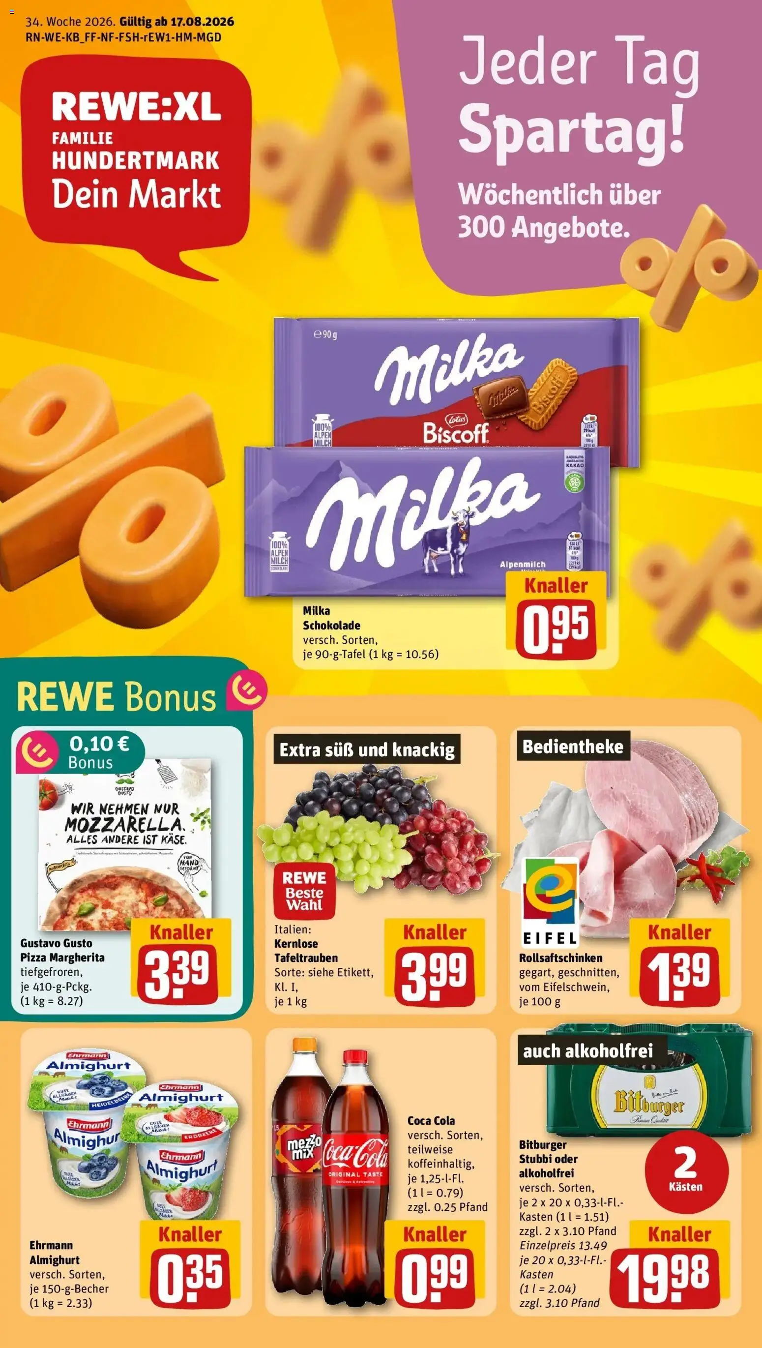Vorschau von dem Prospekt des Geschäftes Rewe, gültig ab dem 17.08.2026