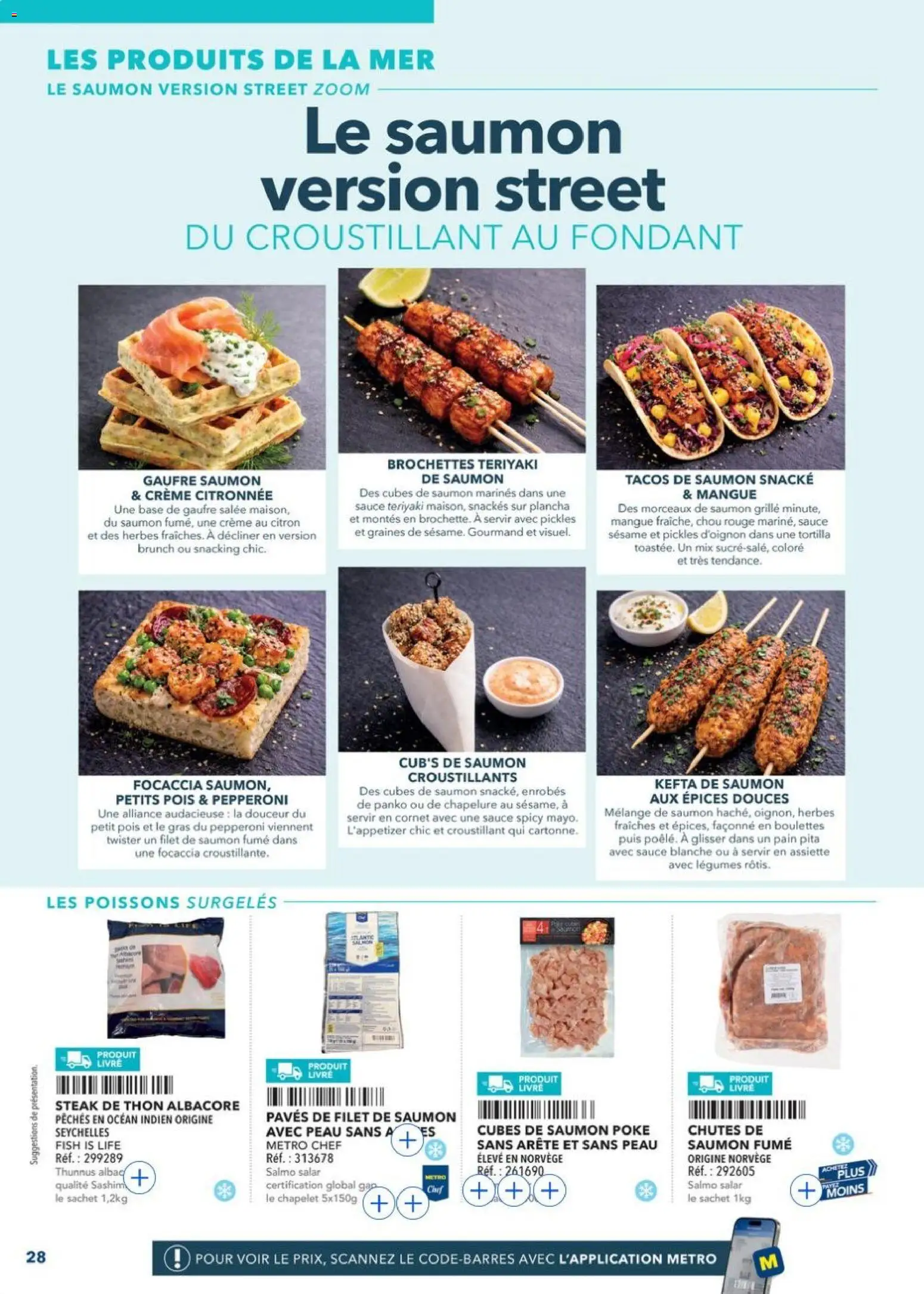 Prévisualisation de METRO - Restauration rapide du magasin METRO formulaire valide 14/04/2026 - Livre, Thon, Petit pois, Pepperoni, Mangue, Chou rouge, Graines, Chapelure