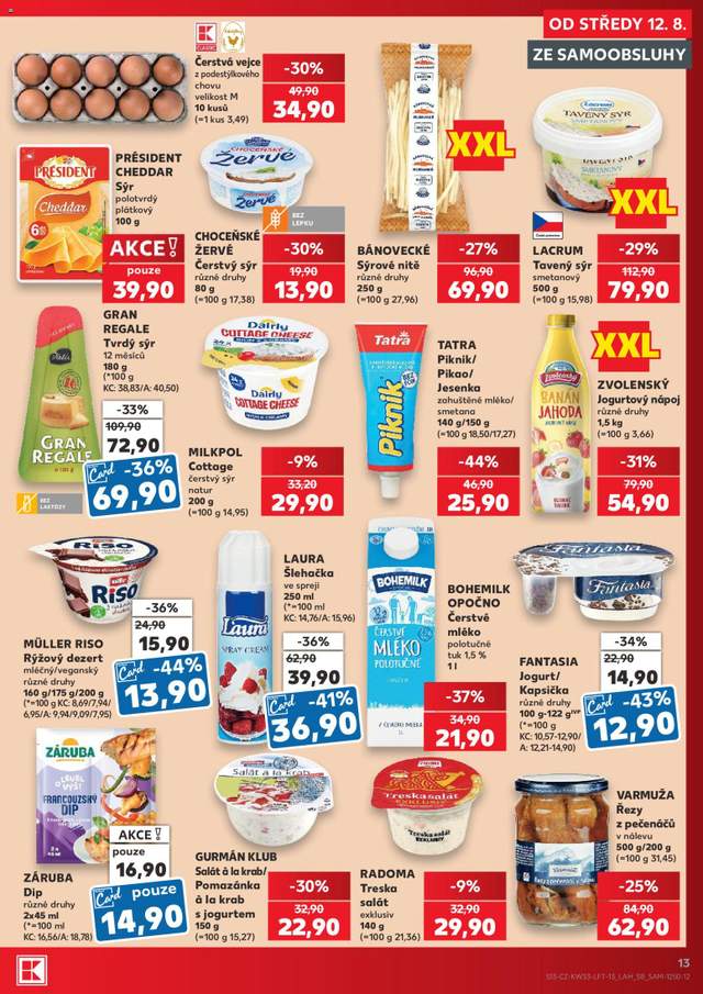 Nový Kaufland leták od 12.08.