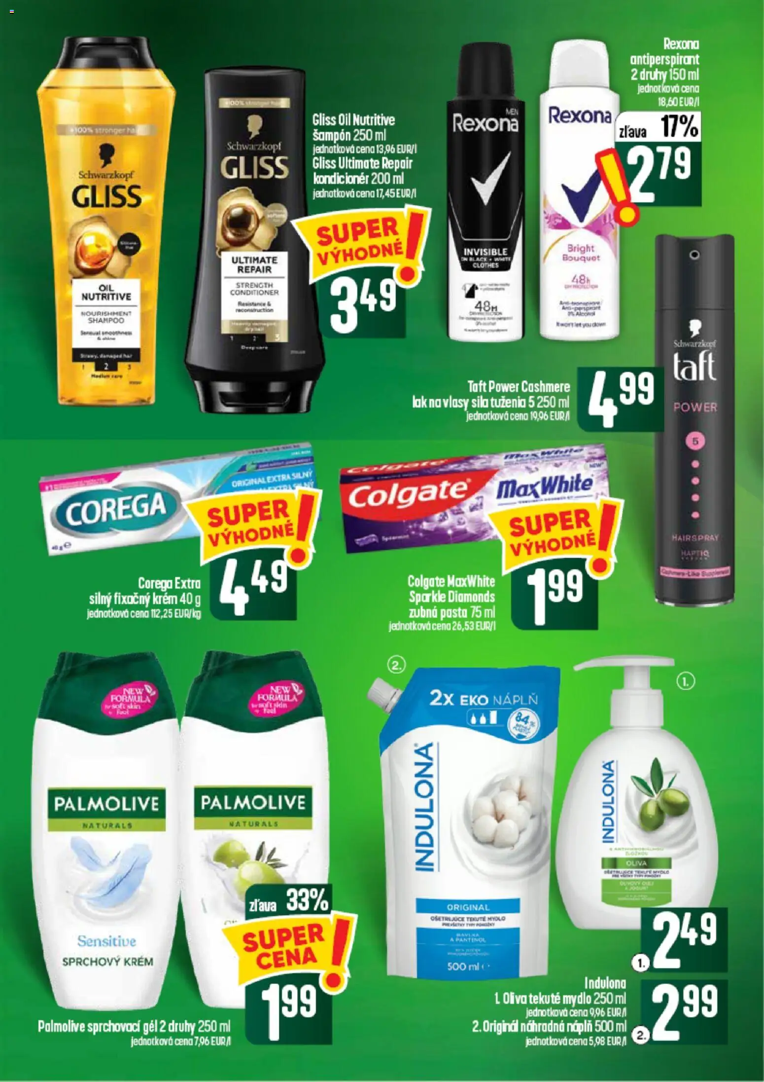 Náhľad COOP Jednota letáku platného od 10.09.2026 - Olej, Indulona, Antiperspirant, Šampón, Lak na vlasy, Zubná pasta, Krém, Kondicionér
