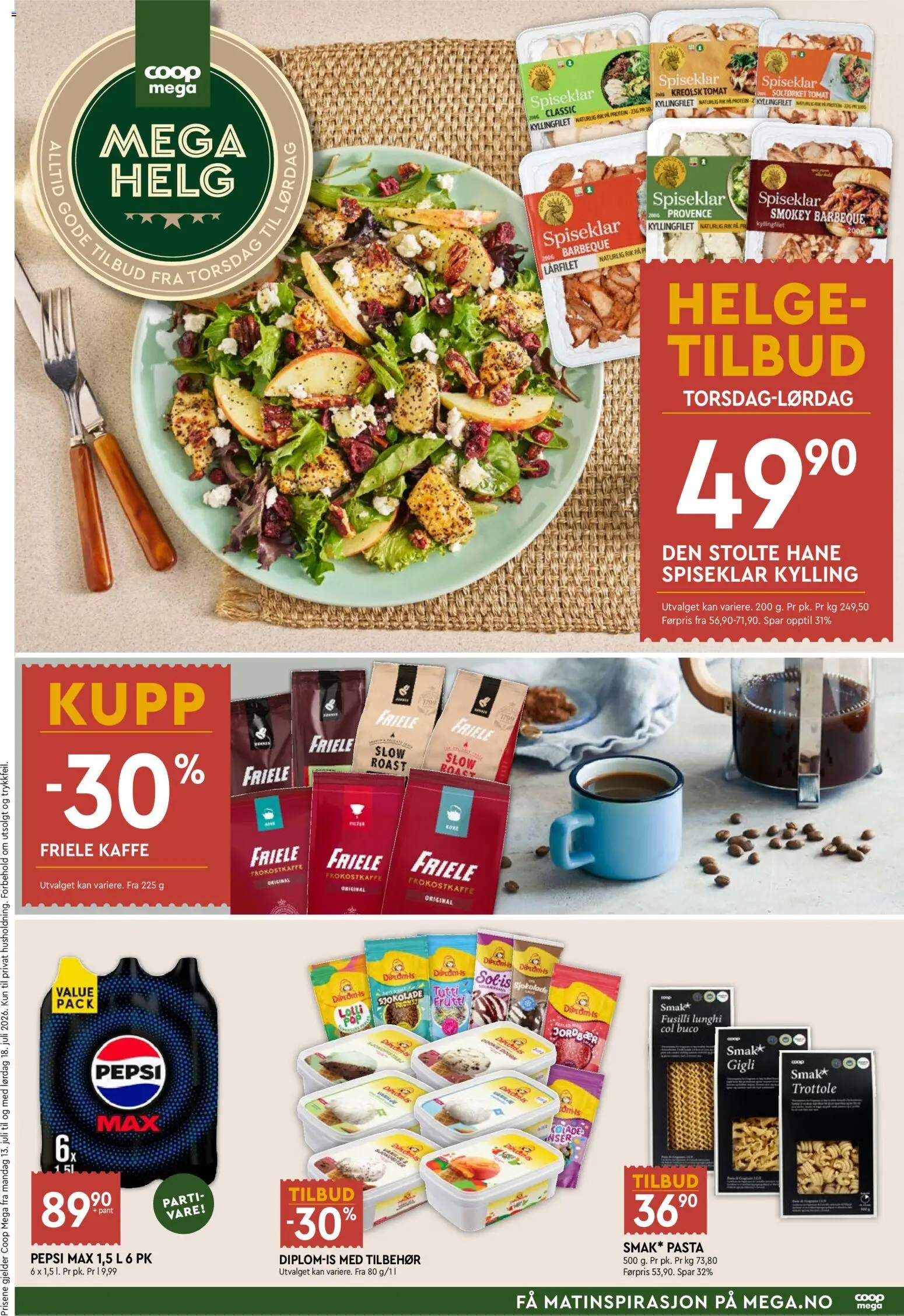 Forhåndsvis Coop Mega Mega Helg fra butikk Coop Mega gyldig fra 16/07/2026