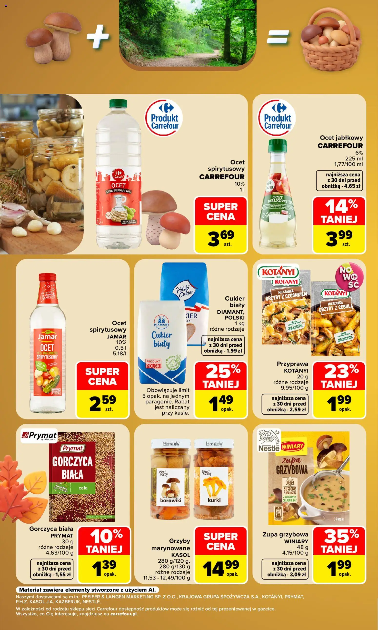 Pogląd gazetki "Carrefour gazetka - Sezon na grzyby" ze sklepu Carrefour ważnej od 14.09.2026