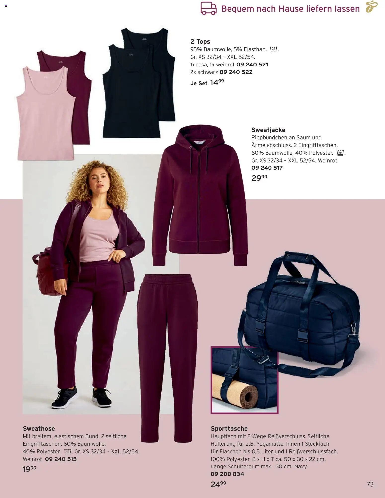 Vorschau von dem Prospekt des Geschäftes Tchibo, gültig ab dem 01.09.2026 - Sweatjacke, Sweathose