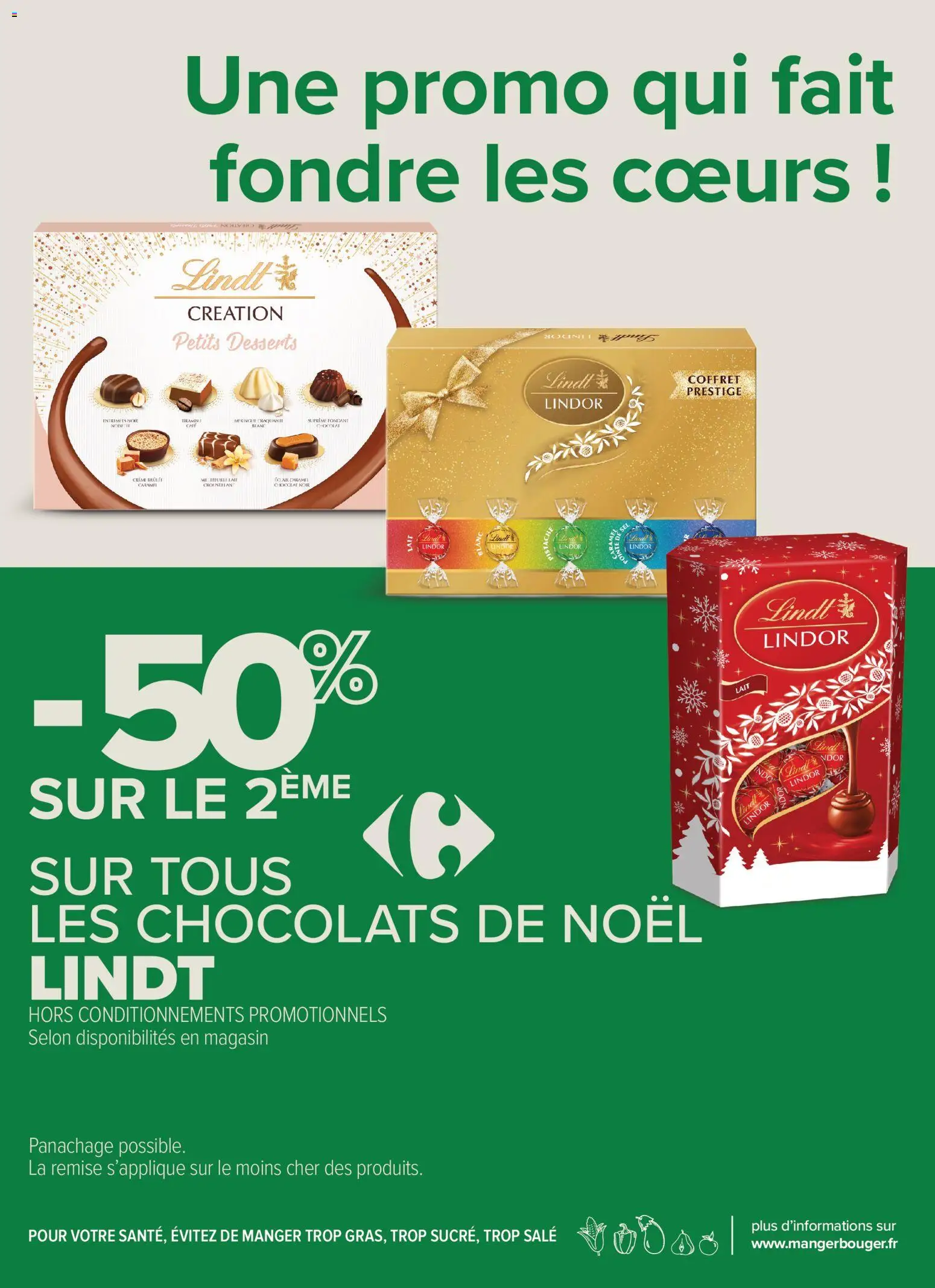 Prévisualisation de Carrefour contact catalogue du magasin Carrefour contact formulaire valide 03/11/2026 - Tiramisu, Lindt, Crème, Chocolats de noël, Lindor
