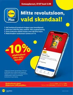 Lidl kliendilehe eelvaade alates 27.07.2026