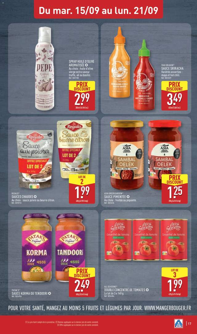 Nouveau catalogue Aldi à partir du 15/09