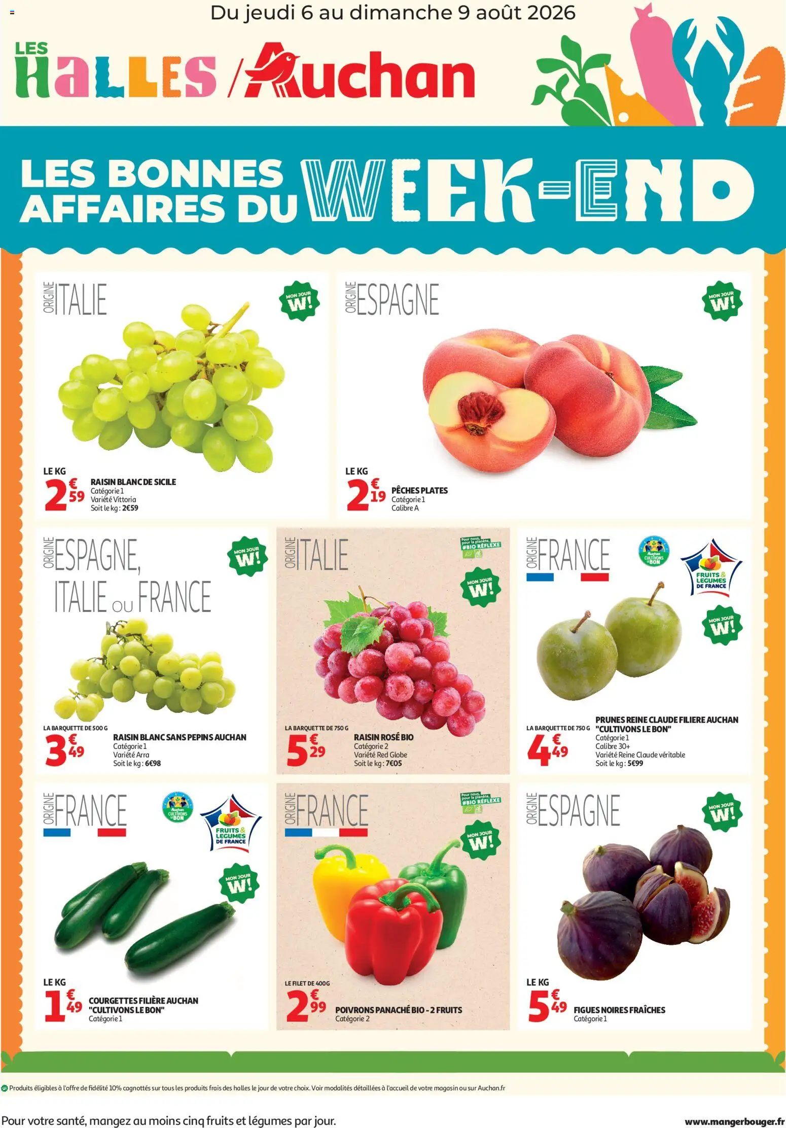 Voorbeeld van Auchan Les bons plans du week end dans votre hyper ! van winkel Auchan geldig vanaf 06/08/2026