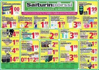 Kaupan Saiturinpörssi Saiturinpörssi tarjoukset esikatselu, voimassa 13/08/2026