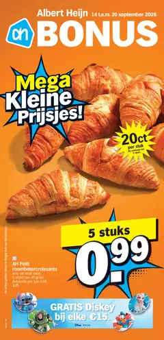 Prévisualisation de Albert Heijn Folder week / de la semaine 38 du magasin Albert Heijn formulaire valide 14/09/2026