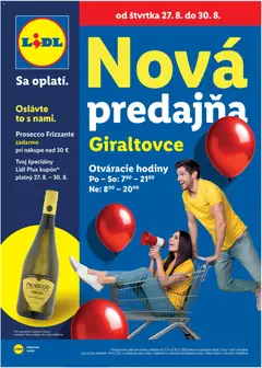 Náhľad Lidl letáku platného od 27.08.2026