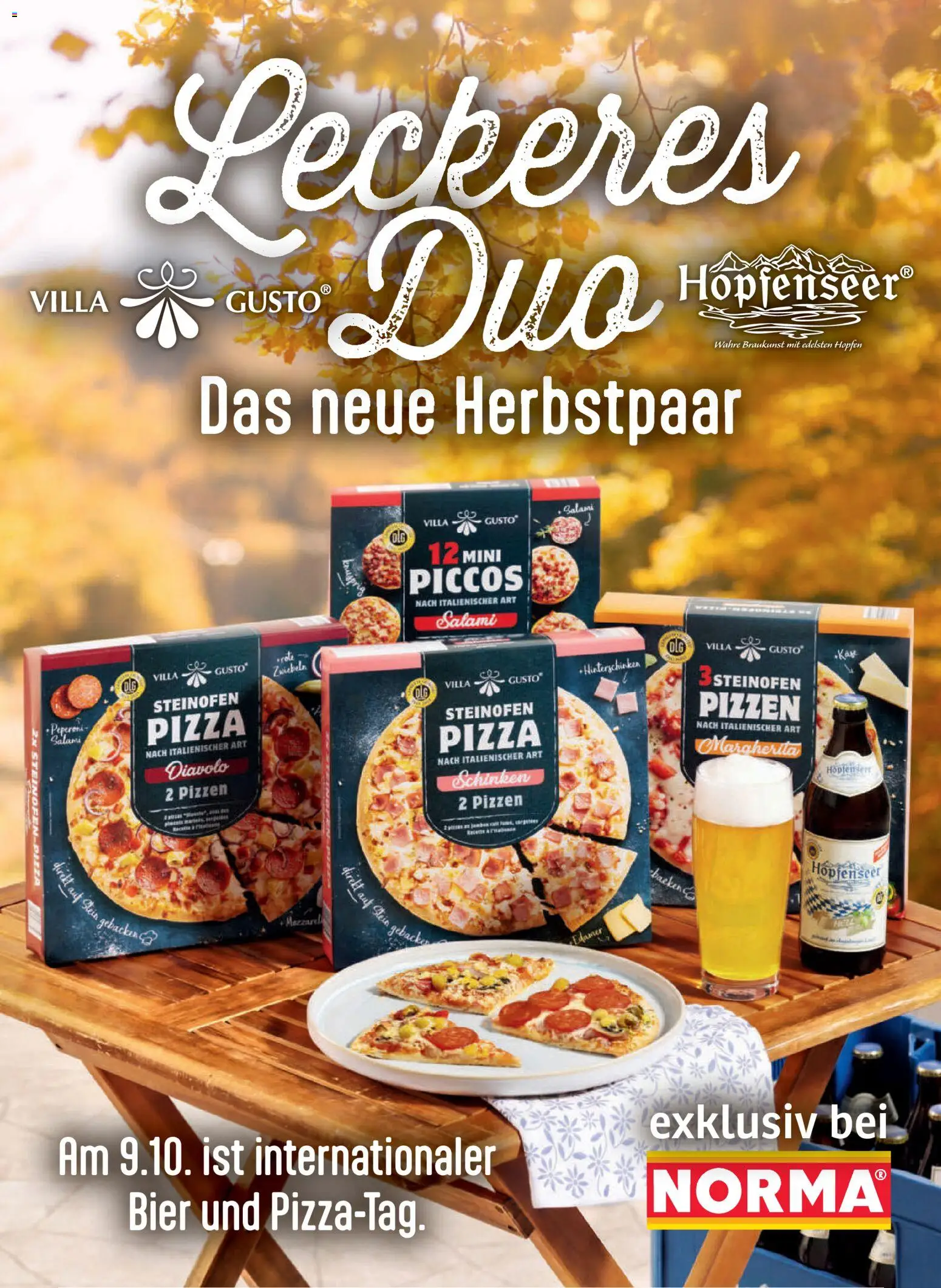 Vorschau von dem Prospekt des Geschäftes Norma, gültig ab dem 14.09.2026 - Pizza, Bier, Salami, Schinken
