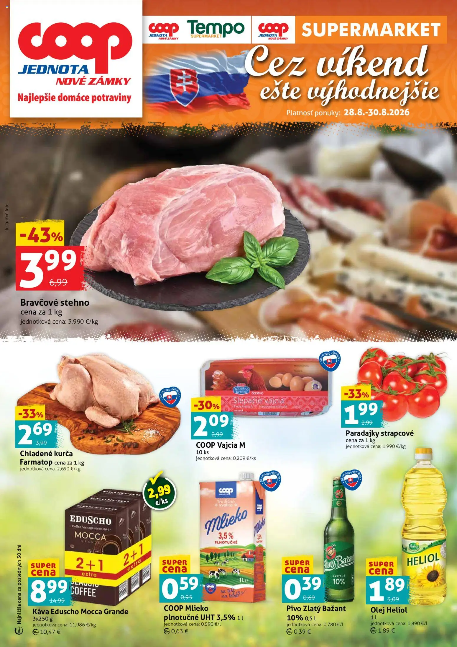 Náhľad COOP Jednota letáku platného od 28.08.2026