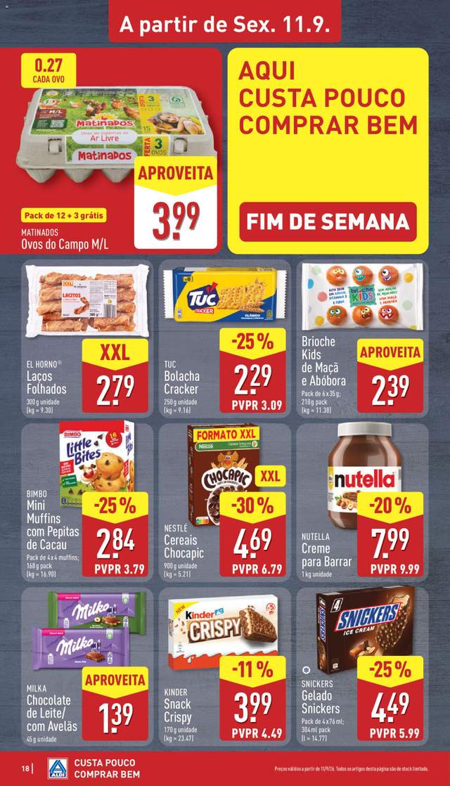 Novo folheto Aldi a partir de 07/09
