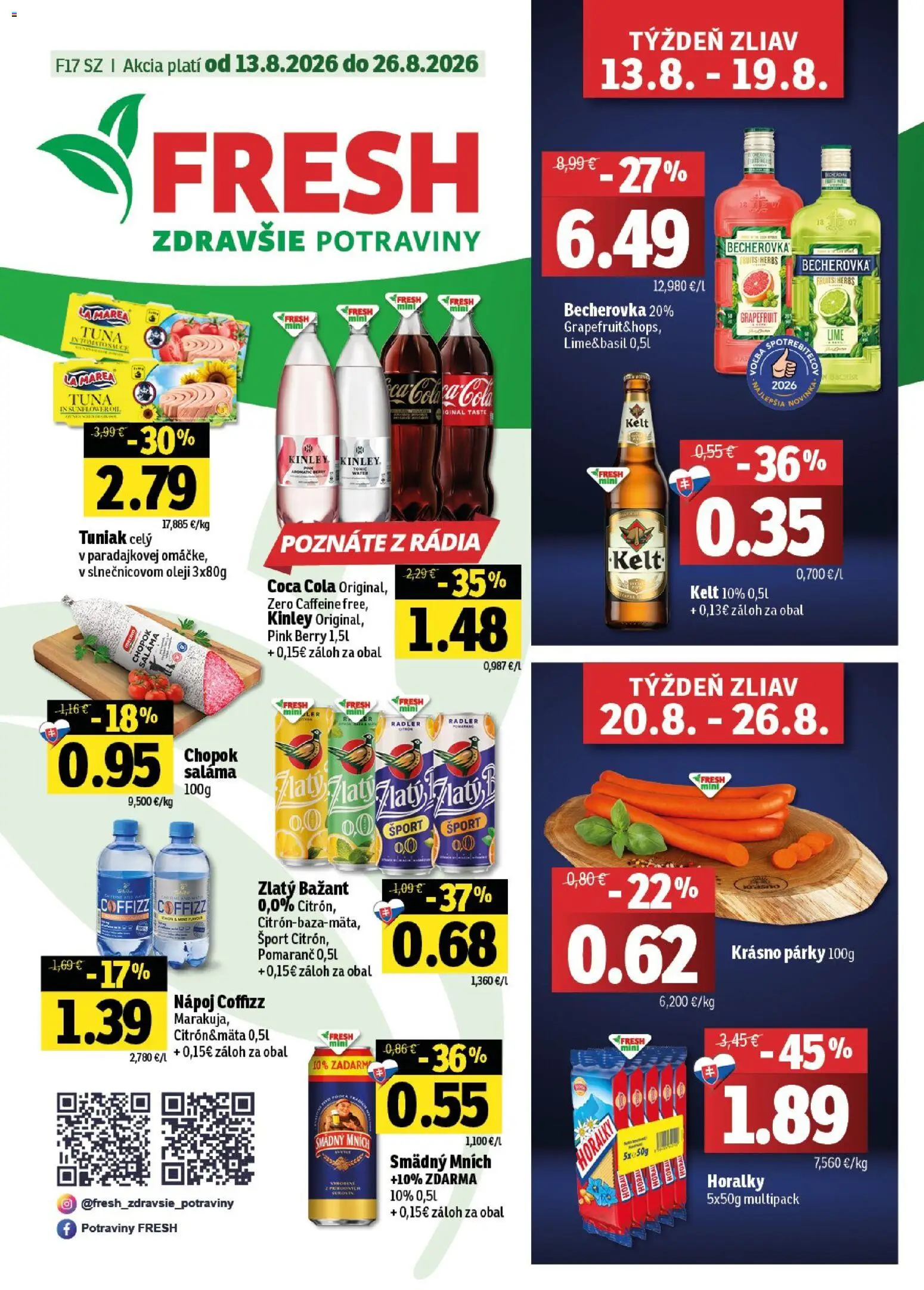 Náhľad Fresh letáku platného od 13.08.2026