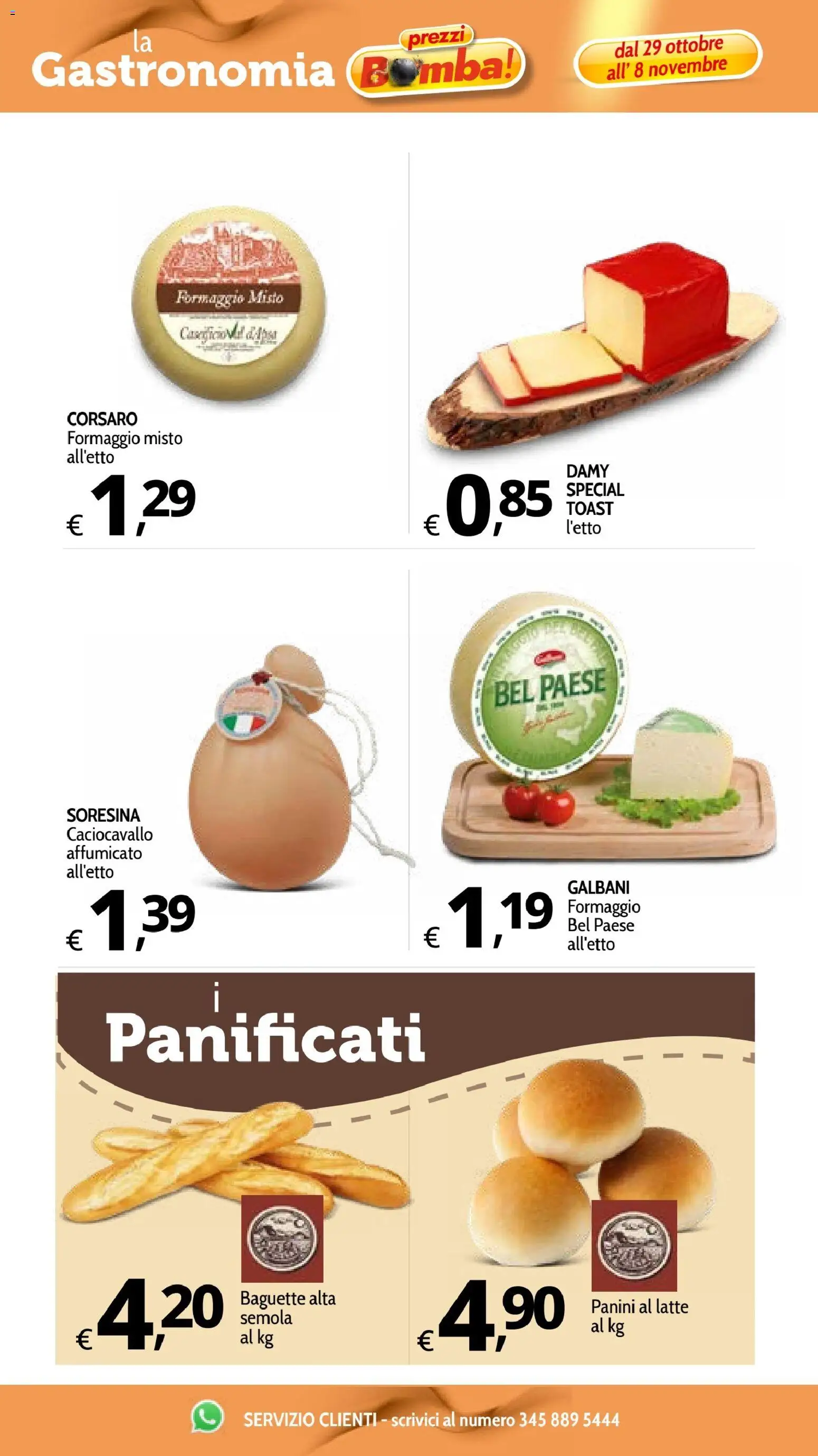 Anteprima dell'opuscolo Primo Prezzo volantino dal negozio Primo Prezzo valido da 29/10/2026 - Latte, Formaggio, Baguette, Semola