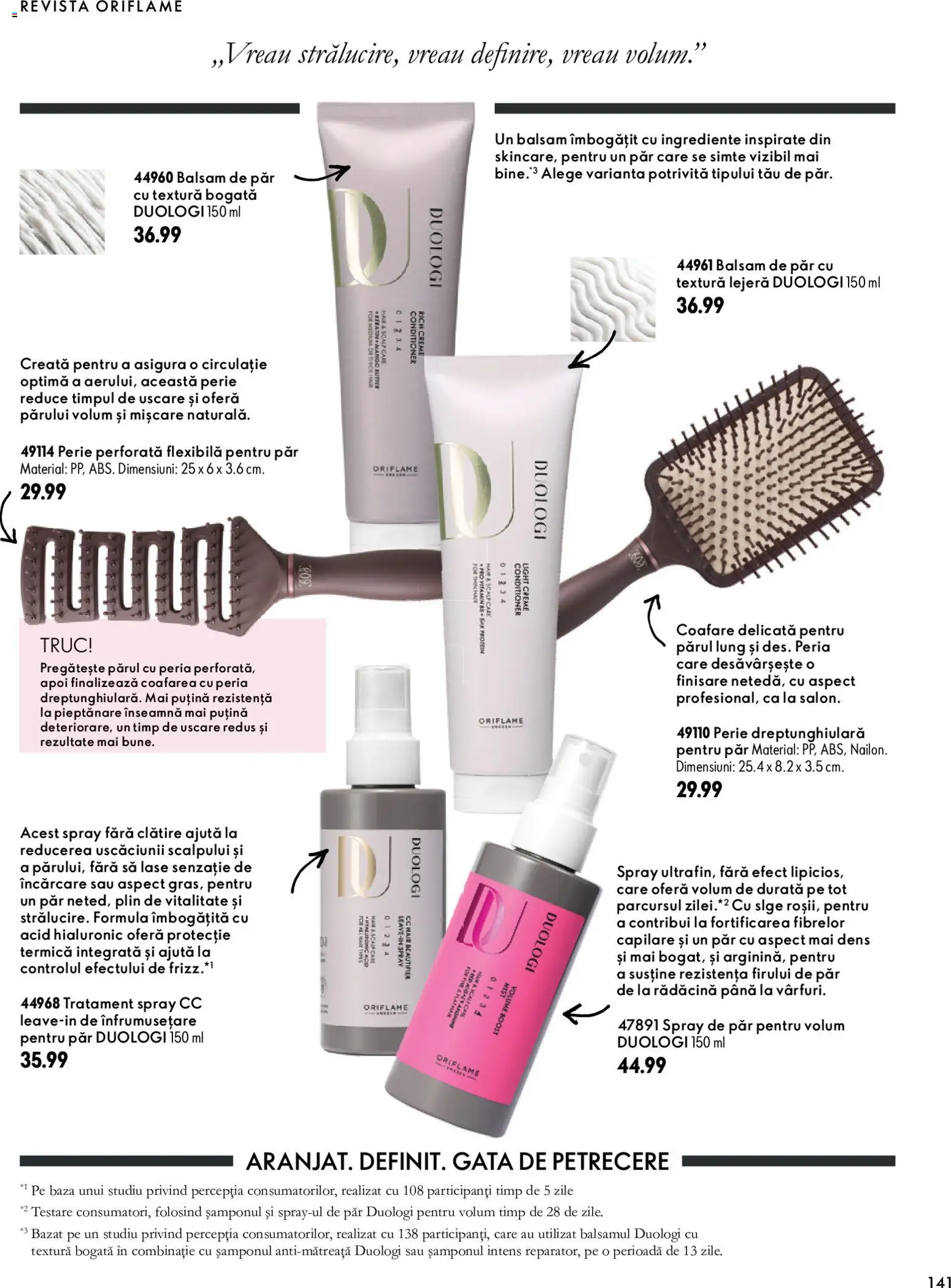 Previzualizarea de cataloage: Oriflame Oriflame Catalog 15 2026 valabil de la 11.11.2026 - Perie, Balsam, Spray de păr, Balsam de păr